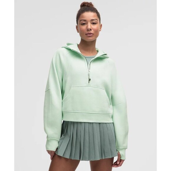 Scuba Oversized Half-Zip Hoodie - Sea Mist - Picture 1 of 3